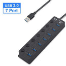 HUB USB 4 ou 7 entradas com Indicador de LED