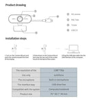 WebCan 1080p com Microfone Embutido