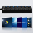 HUB USB 4 ou 7 entradas com Indicador de LED